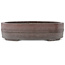 Pot à bonsaï ovale non émaillé de Yamaaki - 340 x 278 x 85 mm