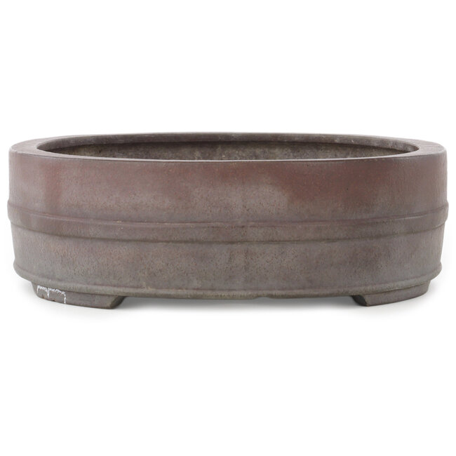 Maceta para bonsái ovalada sin esmaltar de Yamaaki - 340 x 278 x 85 mm