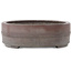 Pot à bonsaï ovale non émaillé de Yamaaki - 340 x 278 x 85 mm