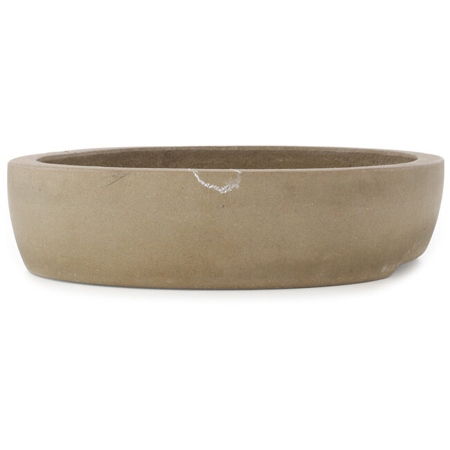 Vaso bonsai ovale non smaltato di Seibun - 385 x 300 x 75 mm