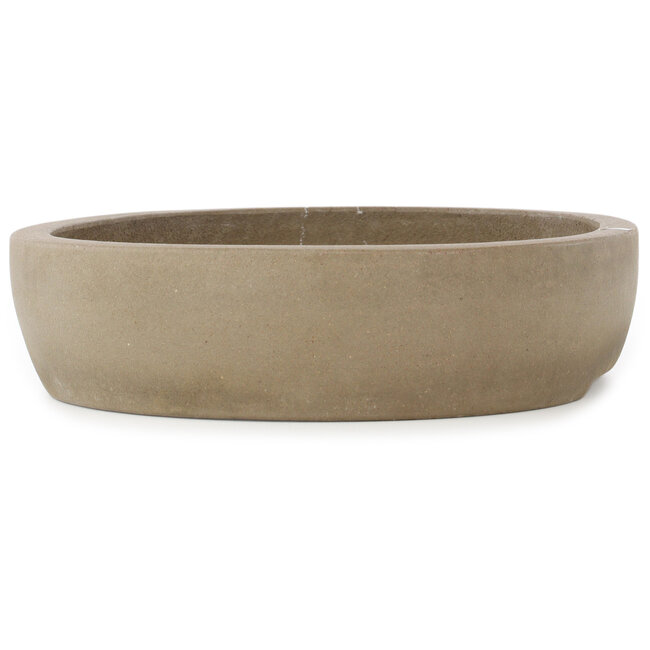 Vaso bonsai ovale non smaltato di Seibun - 385 x 300 x 75 mm