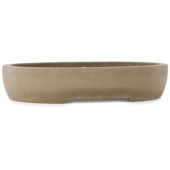 Maceta para bonsái ovalada sin esmaltar de Seibun - 385 x 300 x 75 mm