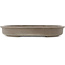 Pot à bonsaï ovale non émaillé de Seibun - 435 x 355 x 63 mm