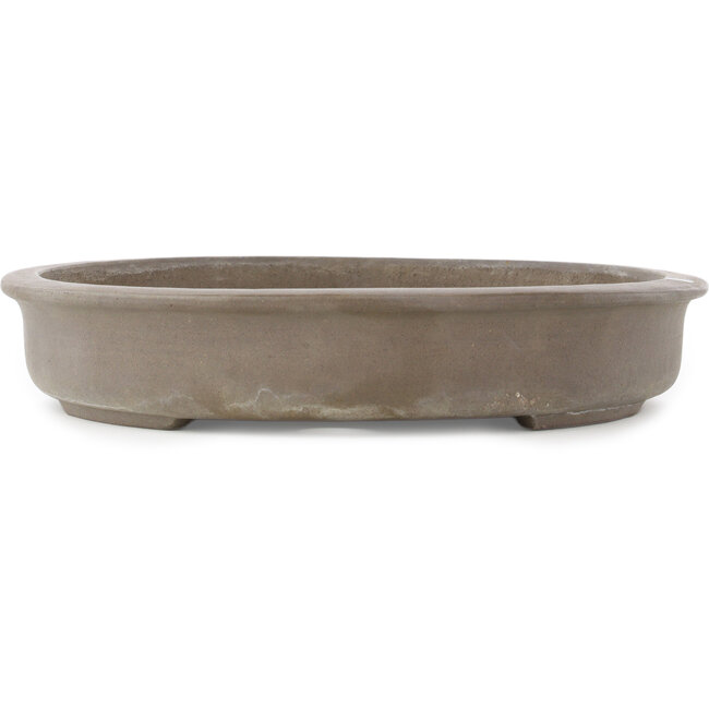 Pot à bonsaï ovale non émaillé de Seibun - 435 x 355 x 63 mm