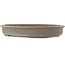 Pot à bonsaï ovale non émaillé de Seibun - 435 x 355 x 63 mm