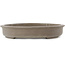 Pot à bonsaï ovale non émaillé de Seibun - 435 x 355 x 63 mm