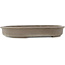 Pot à bonsaï ovale non émaillé de Seibun - 435 x 355 x 63 mm