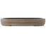 Pot à bonsaï ovale non émaillé de Keizan - 457 x 350 x 62 mm