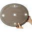 Pot à bonsaï ovale non émaillé de Seibun - 435 x 355 x 63 mm