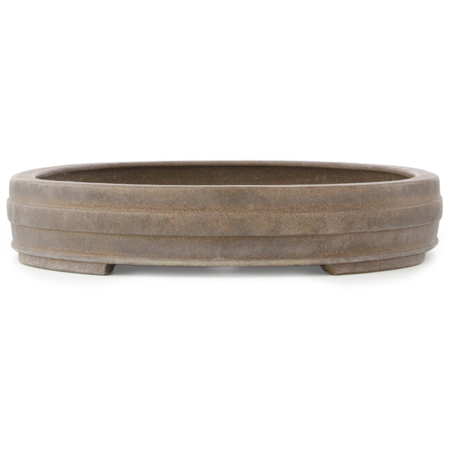 Vaso bonsai ovale non smaltato di Keizan - 457 x 350 x 62 mm