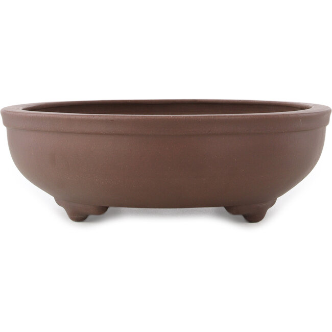 Maceta ovalada sin esmaltar para bonsái de Yamaaki - 485 x 370 x 115 mm