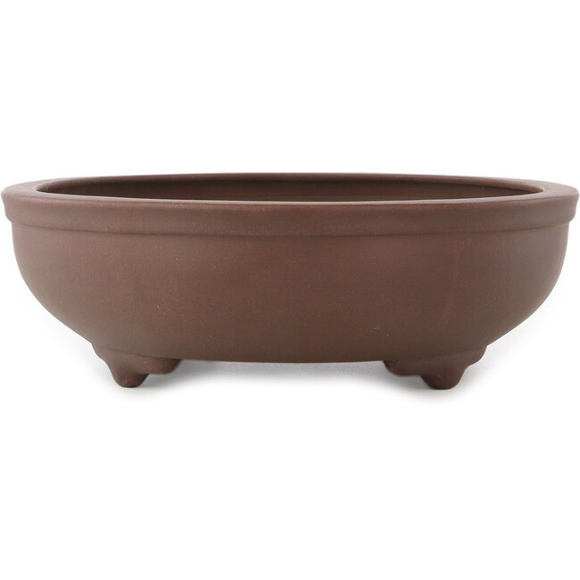 Maceta ovalada sin esmaltar para bonsái de Yamaaki - 485 x 370 x 115 mm