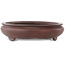 Pot à bonsaï ovale non émaillé de Yamaaki - 455 x 350 x 88 mm