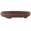 Ovale ongeglazuurde bonsai pot van Yamaaki - 455 x 350 x 88 mm