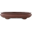 Pot à bonsaï ovale non émaillé de Yamaaki - 455 x 350 x 88 mm