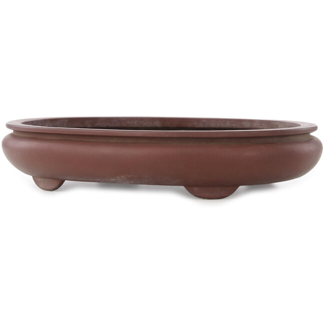 Vaso bonsai ovale non smaltato di Yamaaki - 455 x 350 x 88 mm