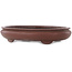Pot à bonsaï ovale non émaillé de Yamaaki - 455 x 350 x 88 mm