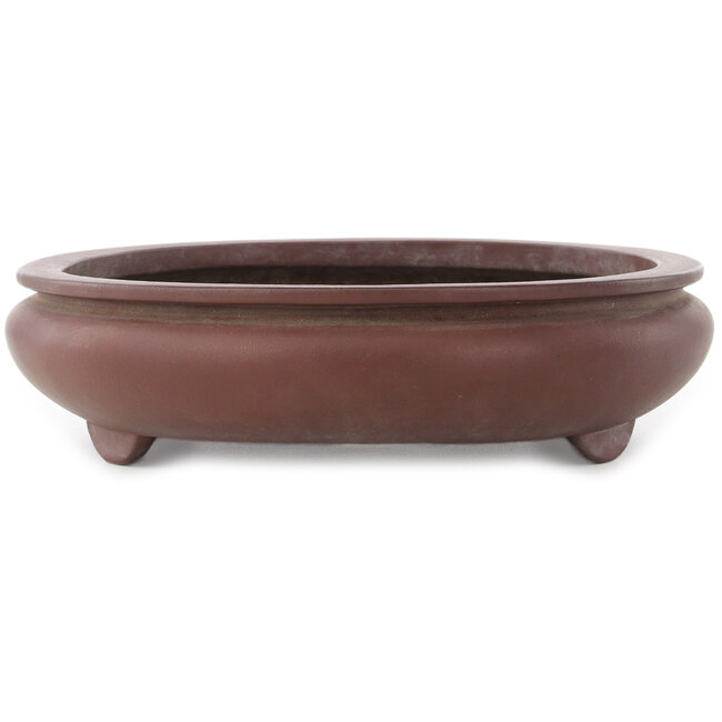 Vaso bonsai ovale non smaltato di Yamaaki - 455 x 350 x 88 mm