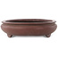 Pot à bonsaï ovale non émaillé de Yamaaki - 455 x 350 x 88 mm