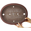 Pot à bonsaï ovale non émaillé de Yamaaki - 455 x 350 x 88 mm