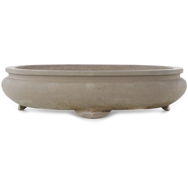 Vaso bonsai ovale non smaltato di Keizan - 475 x 380 x 113 mm
