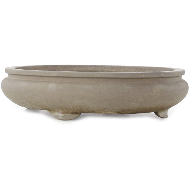 Pot à bonsaï ovale non émaillé de Keizan - 475 x 380 x 113 mm