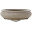 Ovale ongeglazuurde bonsaipot van Keizan - 475 x 380 x 113 mm