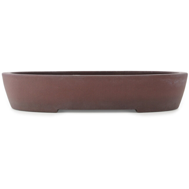 Ovale ongeglazuurde bonsai pot van Yamaaki - 430 x 340 x 80 mm