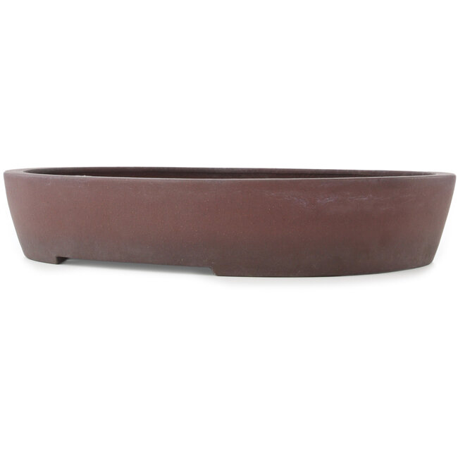 Pot à bonsaï ovale non émaillé de Yamaaki - 430 x 340 x 80 mm