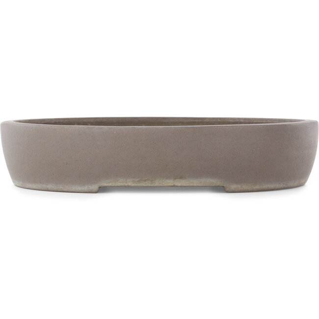 Ovaler unglasierter Bonsai-Topf - 375 x 293 x 70 mm