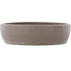 Ovaler unglasierter Bonsai-Topf - 375 x 293 x 70 mm