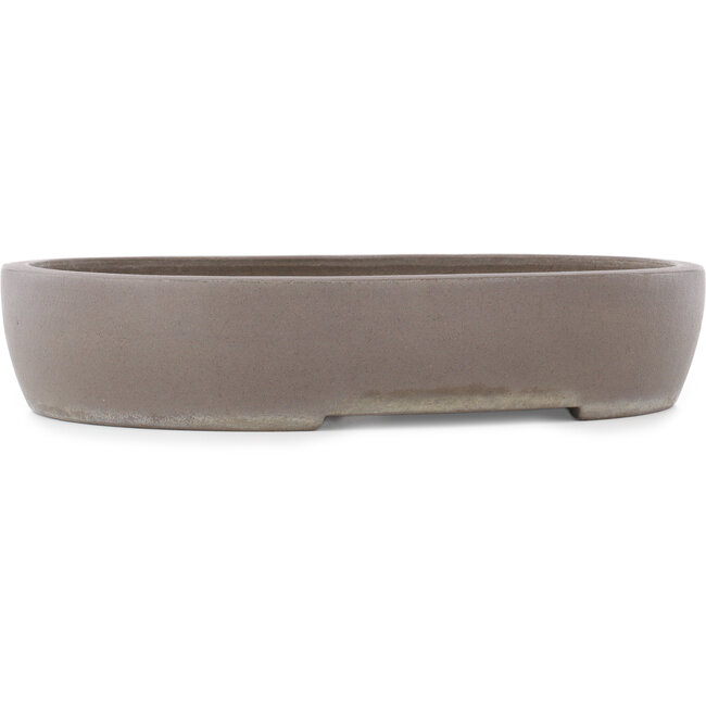 Ovaler unglasierter Bonsai-Topf - 375 x 293 x 70 mm