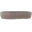 Pot à bonsaï ovale non émaillé - 375 x 293 x 70 mm