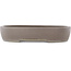 Ovaler unglasierter Bonsai-Topf - 375 x 293 x 70 mm
