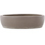 Ovaler unglasierter Bonsai-Topf - 375 x 293 x 70 mm