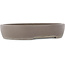 Pot à bonsaï ovale non émaillé - 375 x 293 x 70 mm