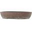 Ovale ongeglazuurde bonsai pot van Yamaaki - 403 x 340 x 83 mm