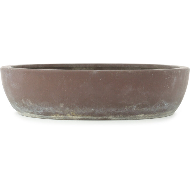 Ovale ongeglazuurde bonsai pot van Yamaaki - 403 x 340 x 83 mm