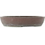 Ovaler unglasierter Bonsai-Topf von Yamaaki - 403 x 340 x 83 mm