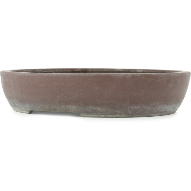 Pot à bonsaï ovale non émaillé de Yamaaki - 403 x 340 x 83 mm