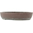 Ovale ongeglazuurde bonsai pot van Yamaaki - 403 x 340 x 83 mm