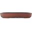 Pot à bonsaï ovale non émaillé - 405 x 290 x 57 mm