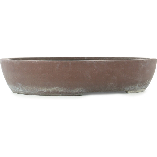 Maceta ovalada sin esmaltar para bonsái de Yamaaki - 403 x 340 x 83 mm