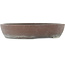 Ovale ongeglazuurde bonsai pot van Yamaaki - 403 x 340 x 83 mm
