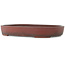 Pot à bonsaï ovale non émaillé - 405 x 290 x 57 mm