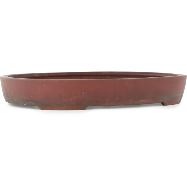 Ovale ongeglazuurde bonsai pot - 405 x 290 x 57 mm