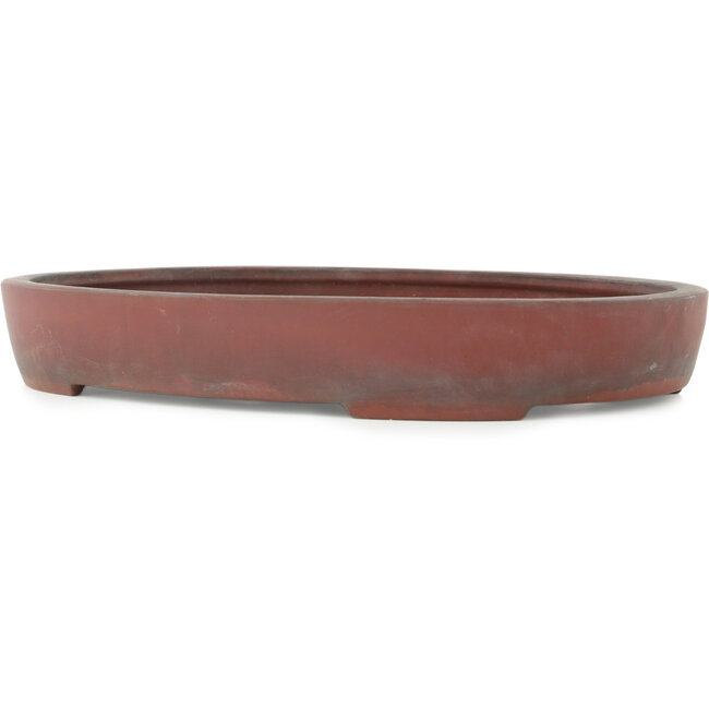 Ovale ongeglazuurde bonsai pot - 405 x 290 x 57 mm