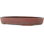 Ovaler unglasierter Bonsai-Topf - 405 x 290 x 57 mm
