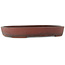 Pot à bonsaï ovale non émaillé - 405 x 290 x 57 mm