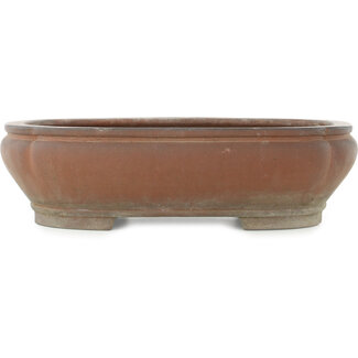 Kizan Pot à bonsaï mokko non émaillé de 395 mm par Kizan, Tokoname, Japon